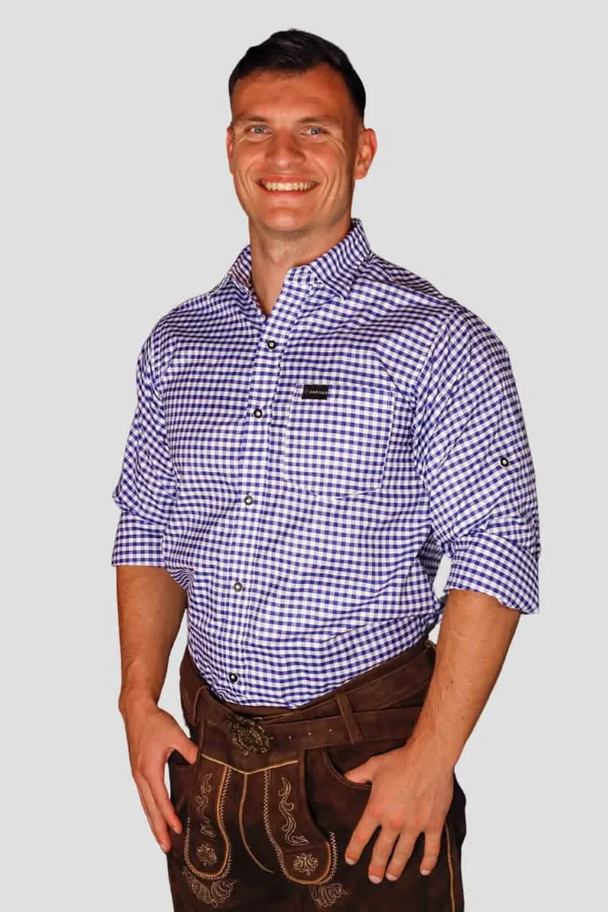 Herren Edelvetica Trachtenhemd