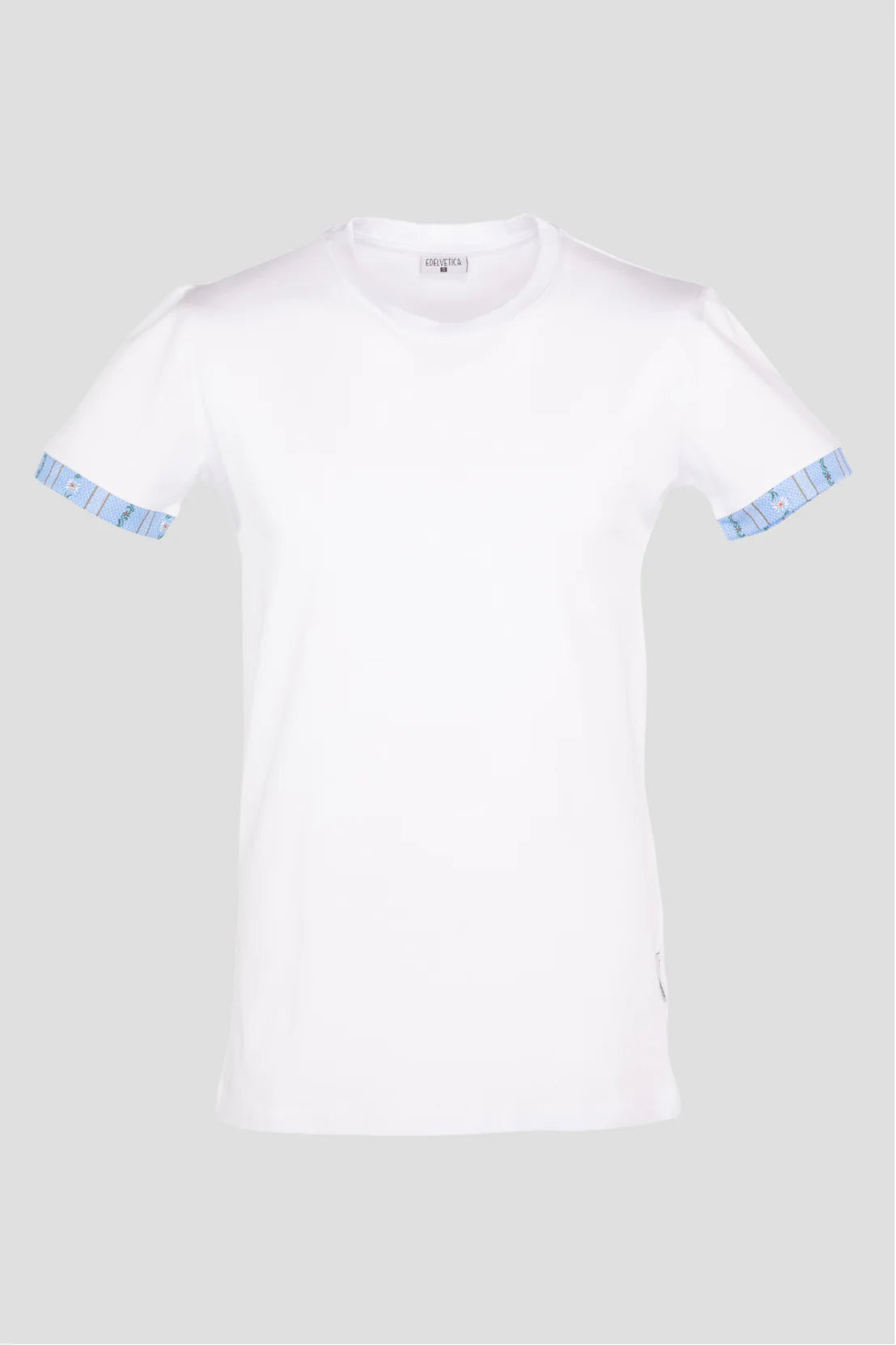 Herren-T-Shirt mit Edelweiss-Motiv am Armabschluss von Edelvetica