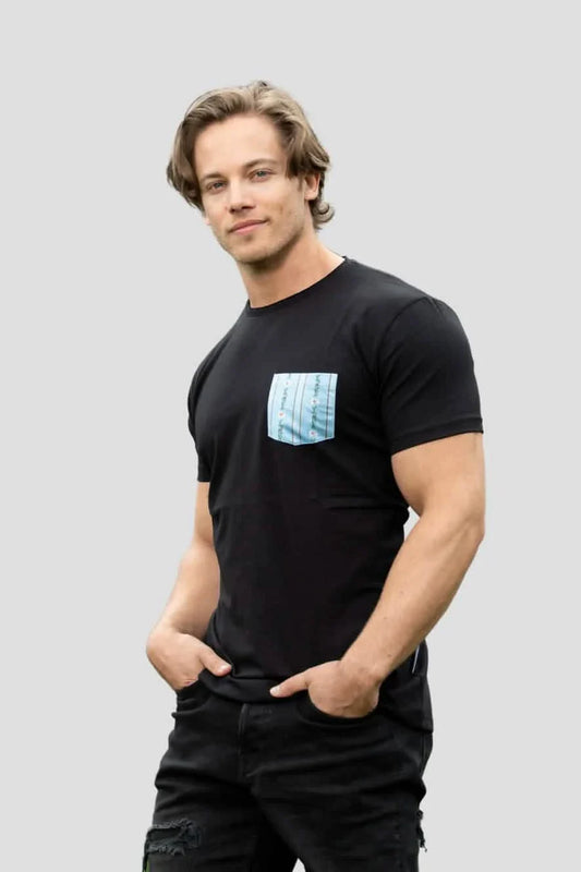 Herren Edelweiss Shirt Brusttasche