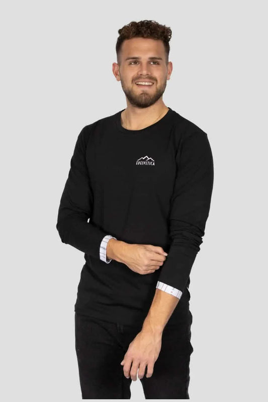 Herren Edelweiss Langarmshirt Original mit Logo