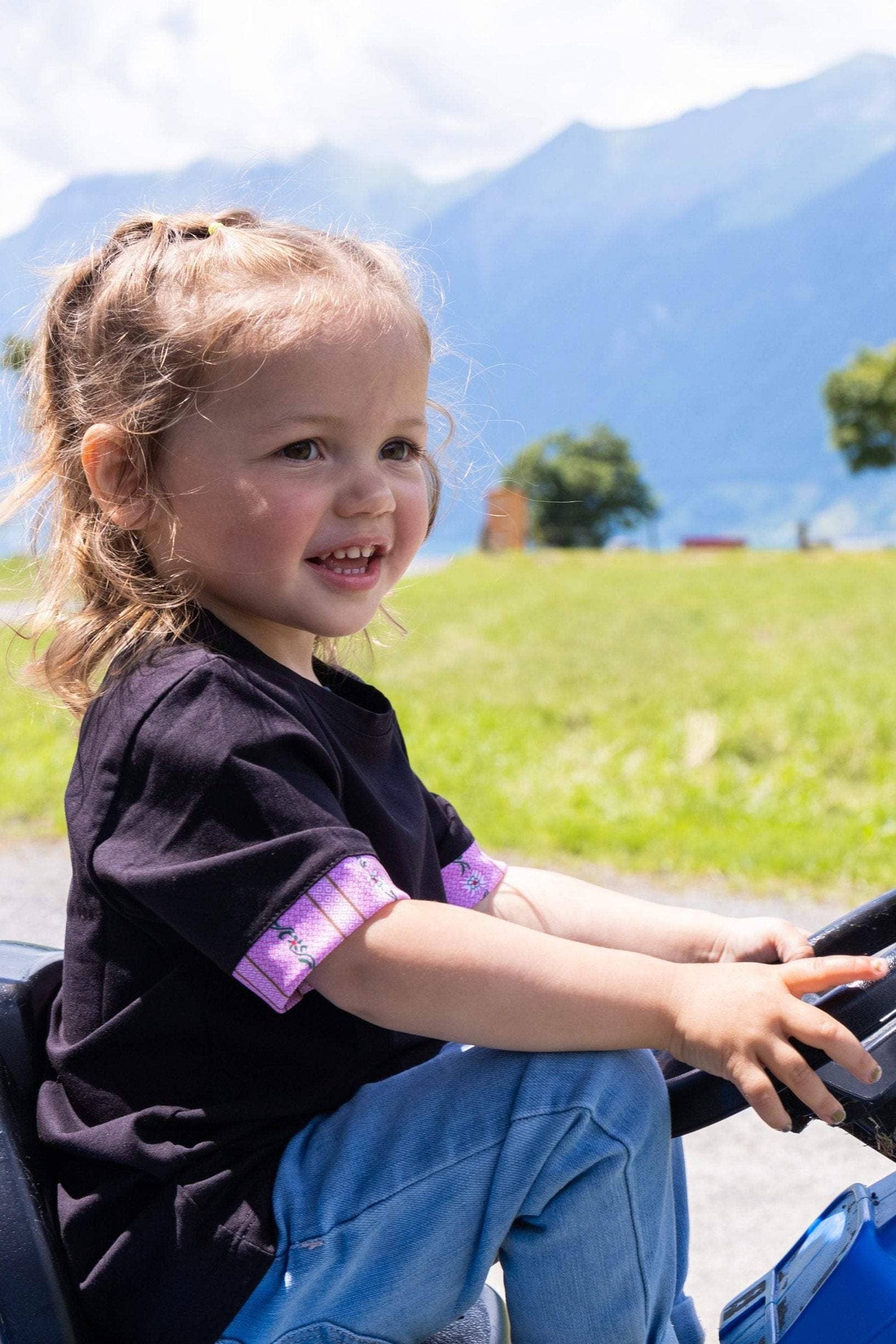 Kinder Edelweiss Shirt mit Armabschluss