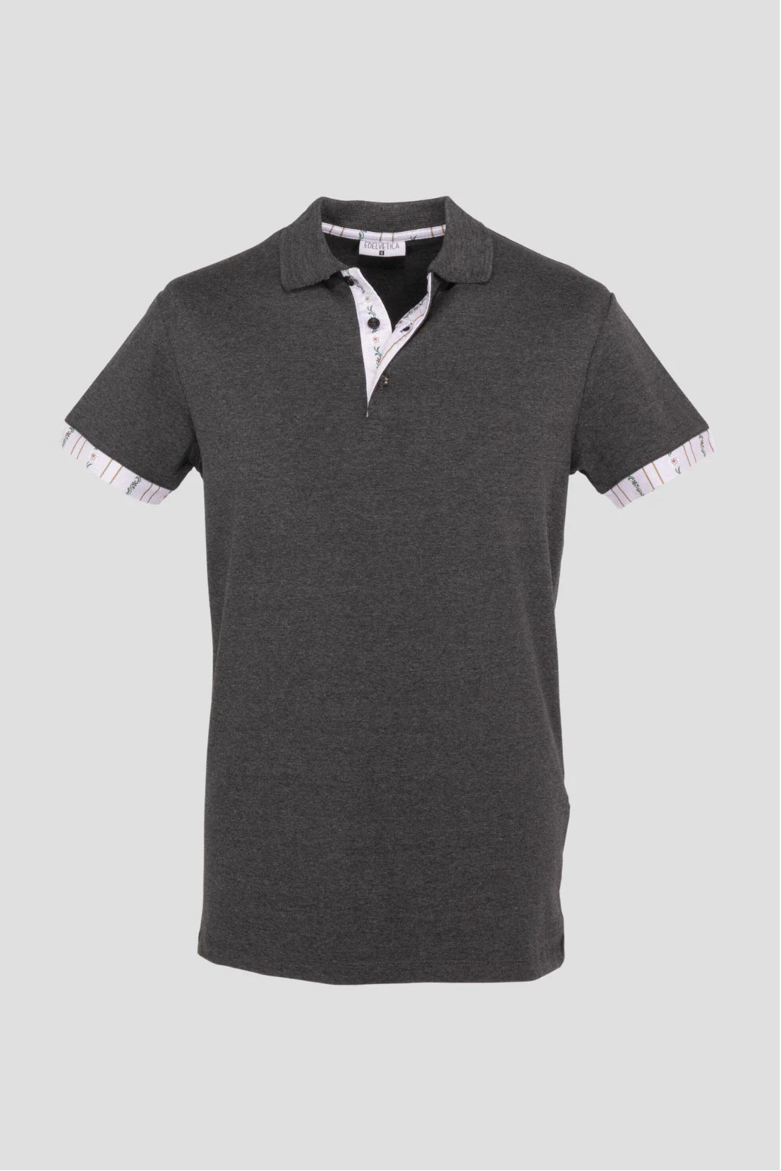 Herren Edelweiss Polo Shirt mit einzigartigem Krageninnenseite- und Armabschluss Design in verschiedenen Farben