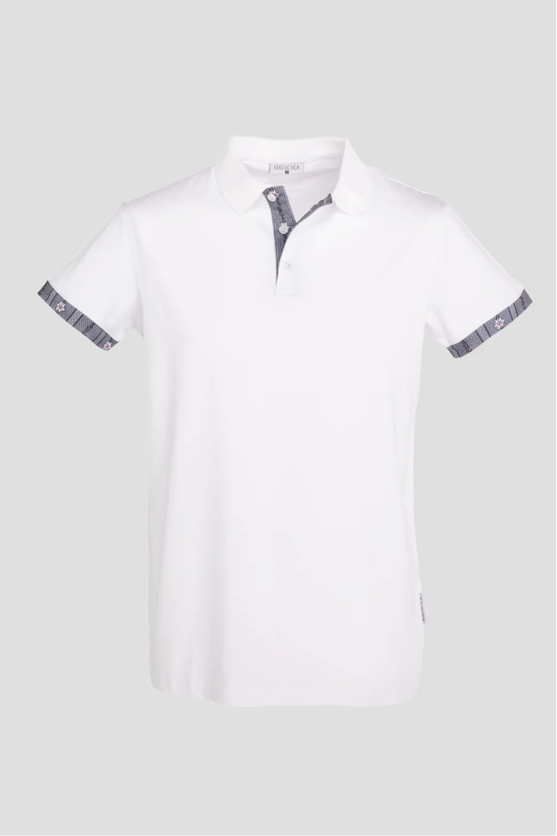 Herren Edelweiss Polo Shirt mit einzigartigem Krageninnenseite- und Armabschluss Design in verschiedenen Farben