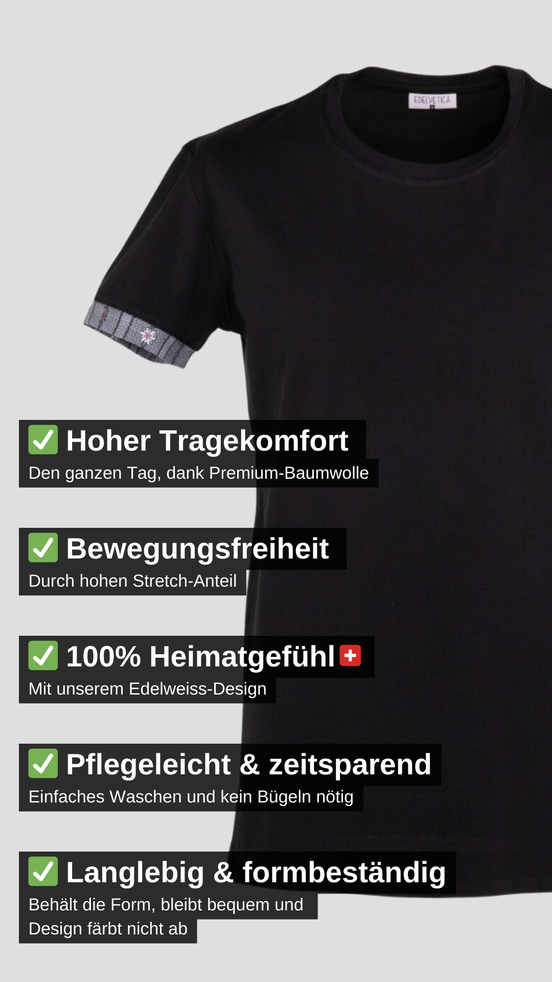 T-Shirt Edelweiss Original Herren